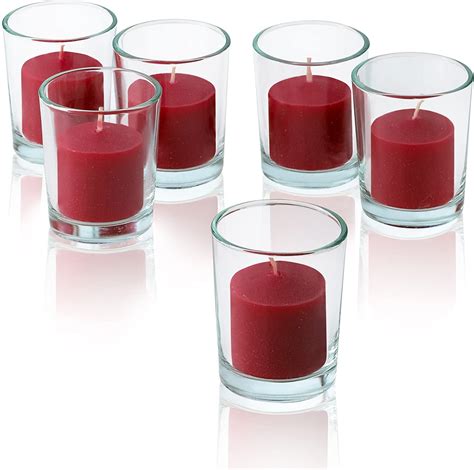 Red Votive Candles Box Of 72 Unscented Candles 10 Hour Burn Time Bulk Ca