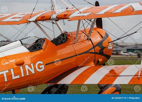 Breitling Wingwalker Boeing Stearman Editorial Stock Image Image Of