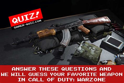 Answer These Questions And We Will Guess Your Favorite Weapon In Call