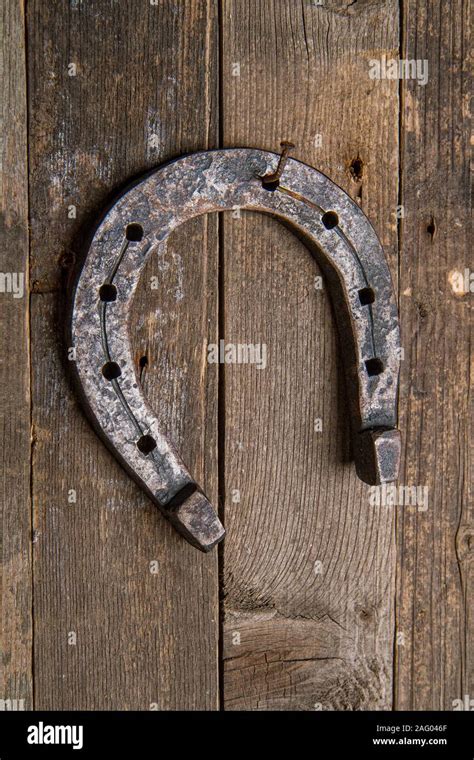 Old Horseshoe Background Stock Photo Alamy