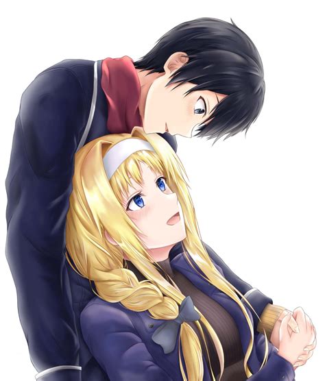 Kirito And Alice By Rain R Swordartonline