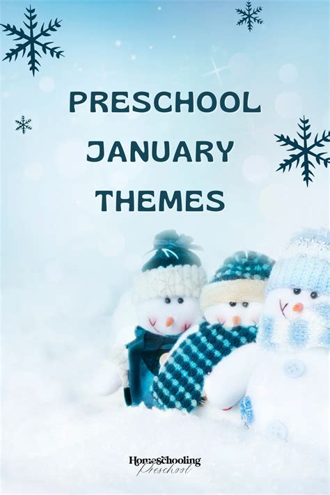 Preschool January Themes Homeschooling Preschool