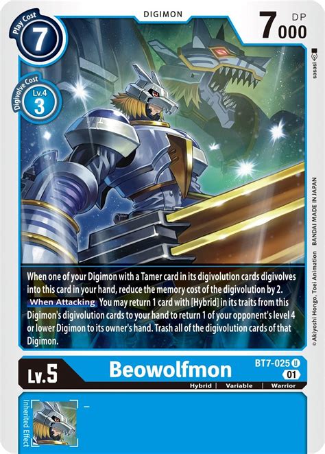 Beowolfmon Bt Next Adventure Digimon Cardtrader