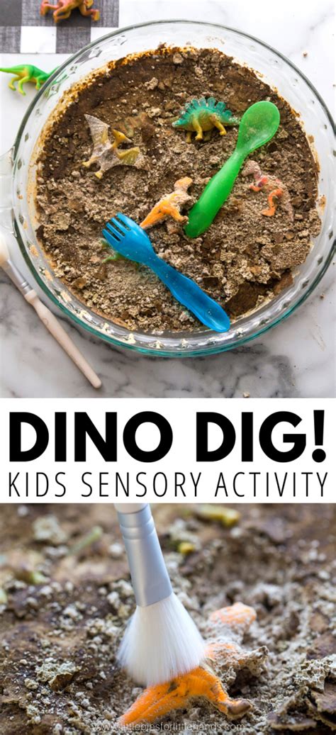 Fossils For Kids: Set Up A Dinosaur Dig Activity - Little Bins for ...