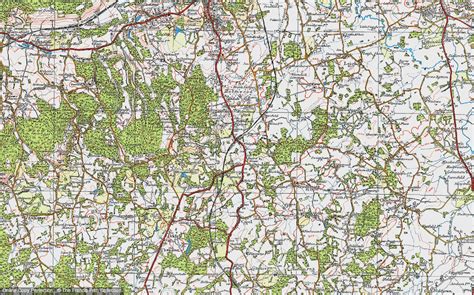 Historic Ordnance Survey Map Of Beare Green 1920