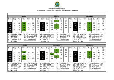 Cronograma de reuniões