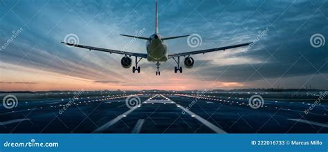 Airplane during landing stock image. Image of holiday - 222016733