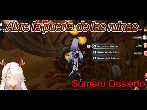 Genshin Impact Abre La Puerta De Las Ruinas Y Se Hizo La Jvarena