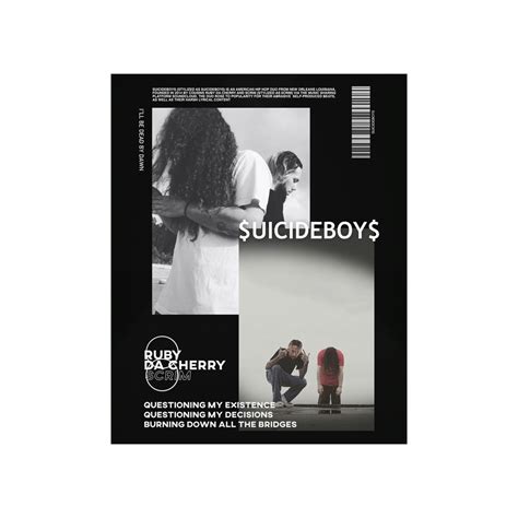 Suicideboys Suicideboys Poster Suicideboys Merch Ruby Scrim Pouya