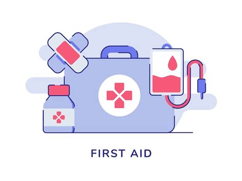 Premium Vector First Aid Concept Isolated On White