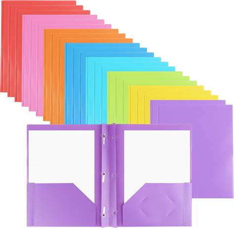 Amazon Oungy Pack Pocket Folder Heavy Duty Plastic Folders