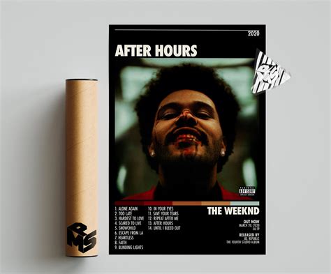 The Weeknd Poster After Hours Poster The Weeknd Tracklist Album