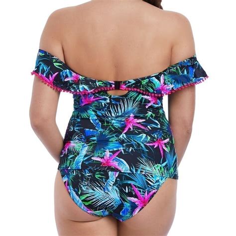 Tankini Armatures Freya Maillots Jungle Flower Black Tropical Freya