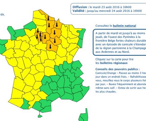 Canicule Le D Partement De L Oise Plac En Vigilance Jaune Oise M Dia