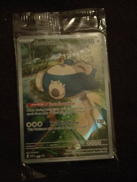 Svp Snorlax En Scarlet Violet Black Stars Promo Kaufen Auf Ricardo