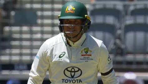 Pak Vs Aus Usman Khawaja Wears Black Armband During Perth Test