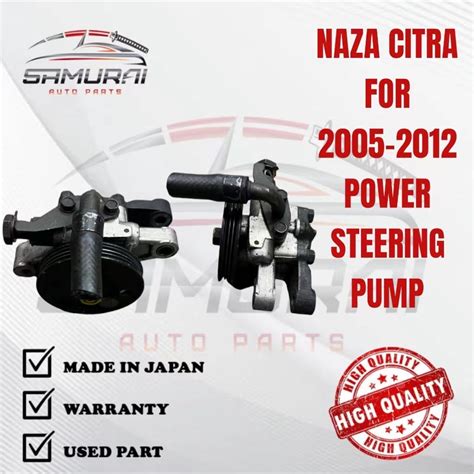 Naza Citra Power Steering Pump Used Halfcut Shopee Malaysia