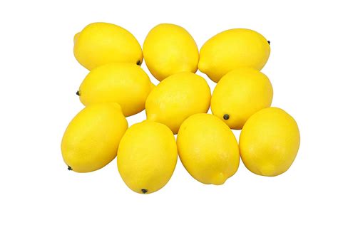 I Mart Pcs Fake Lemon Fake Fruit Decoration Faux Foods Lifelike