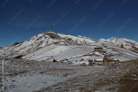 Neve Montagna Confine Italo Svizzero Passo San Lucio Monte