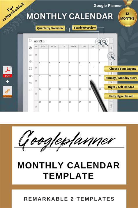 Remarkable Templates Monthly And Yearly Calendar Remarkable