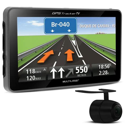 GPS Automotivo Multilaser Tracker GP035 4 3 Pol TV Digital Alerta Radar