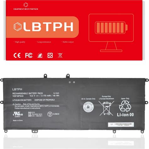 Amazon LBTECH VGP BPS40 Battery For Sony VAIO Flip SVF 14A 15A