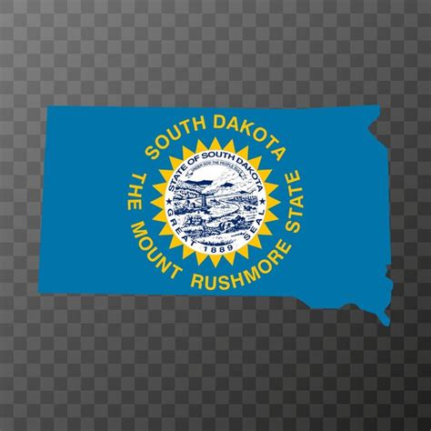 Premium Vector South Dakota State Flag Vector Illustration