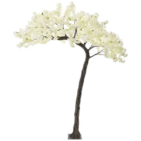 ИЗКУСТВЕНО ДЪРВО С БЕЛИ ЦВЕТОВЕ 320CM.