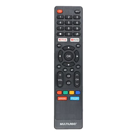 CONTROLE REMOTO TV MULTILASER TL020 TL024 ORIGINAL PR4163 Empório dos