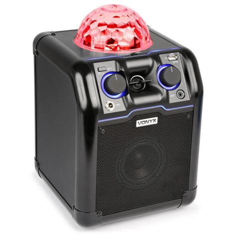 SBS 50B Bafle Party Negro Con Bola RGB LED Vonyx Electrikal Sound