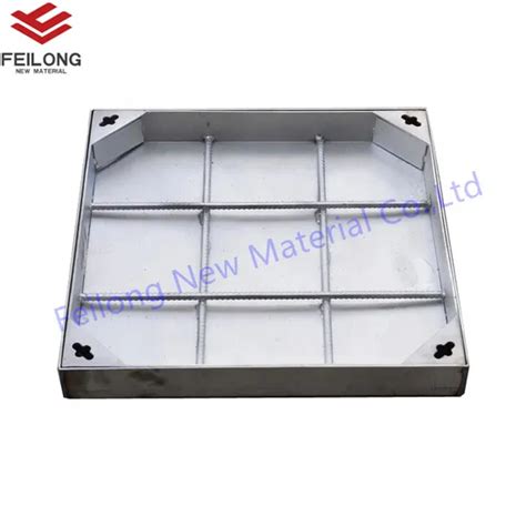 Square Stainless Steel Manhole Cover Heavy Duty Sidewalk Recessed