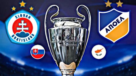 Slovan Bratislava Apoel Champions League Youtube