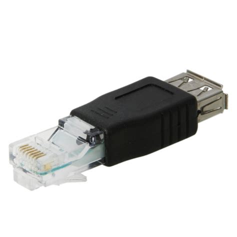 RJ45 to USB Female Adapter Connector | Alexnld.com