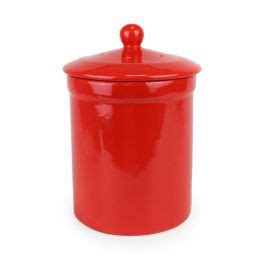 Damaged Portland Ceramic Compost Caddy Red NO LID All Green