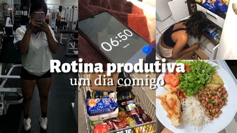 Vlog Um Dia Comigo Rotina Produtiva Compras Do M S Metas Youtube