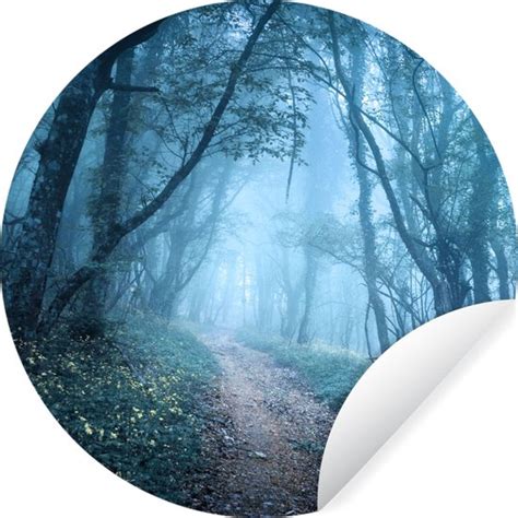 WallCircle Muurstickers Behangcirkel Bomen Natuur Mist 30