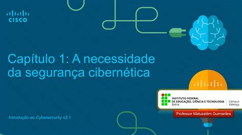 Curso Introdução à Cibersegurança capítulo 1 CISCO Networking