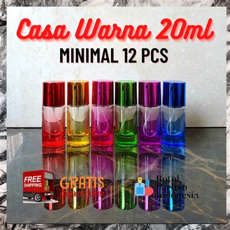 Jual BOTOL PARFUM KOSONG SPRAY KACA 20 ML CASA WARNA 20 ML Shopee