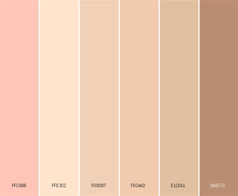 Skin Toned Pastels Pastel Color Palettes