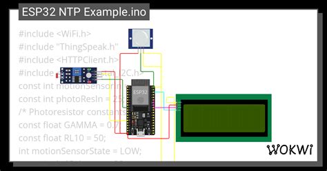 ESP32 NTP Example Ino Copy 2 Wokwi ESP32 STM32 Arduino Simulator