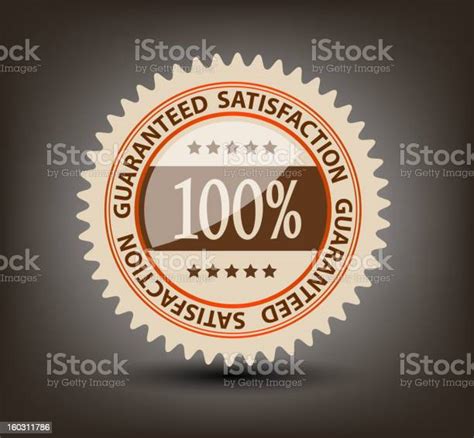 Satisfaction Guaranteed Label Vector Illustration Stock Illustration