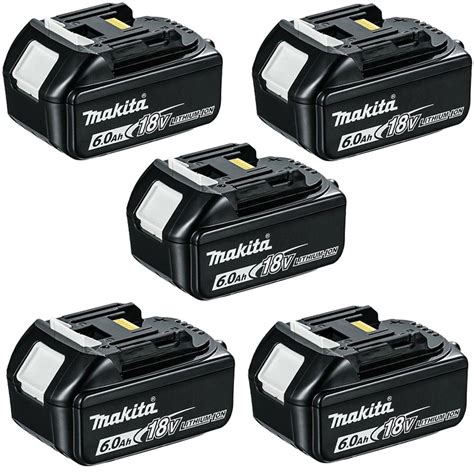 Makita BL1860 18v 6.0Ah LXT Lithium-Ion Battery Pack Of 5 | Toolden