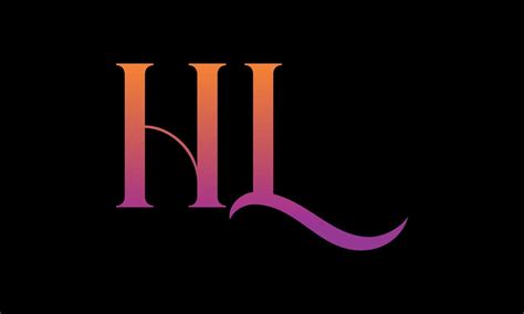 Letter Hl Vector Logo Free Template Free Vector Vector Art At