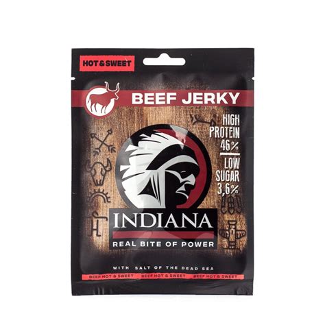 Indiana Beef Jerky sušené maso Hot Sweet g
