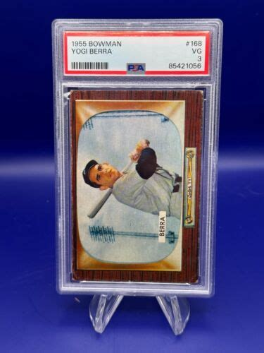 1955 Bowman 168 Yogi Berra New York Yankees PSA 3 EBay