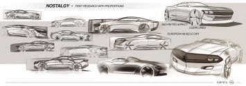 Opel Design Sketch Board