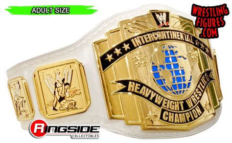 Wwe Intercontinental White Strap Adult Size Replica Belt Ringside