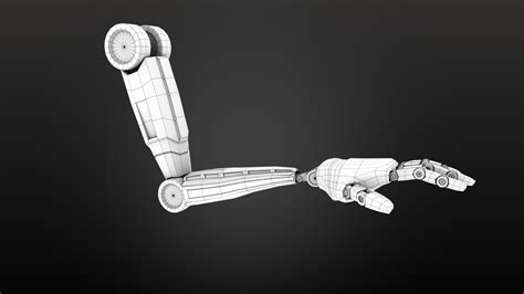 3d Robotic Hand Model Turbosquid 1575272