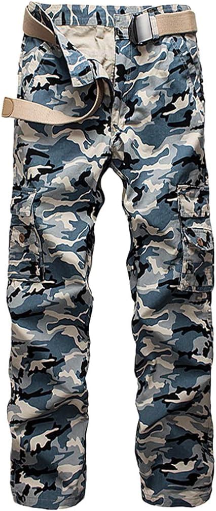 Guiran Herren Cargo Hose Camouflage Hose Lang Arbeitshose Camo