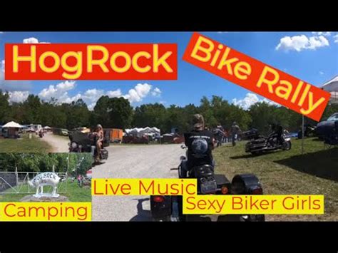 Hog Rock Bike Rally Sexy Biker Girls Camping Live Music Youtube